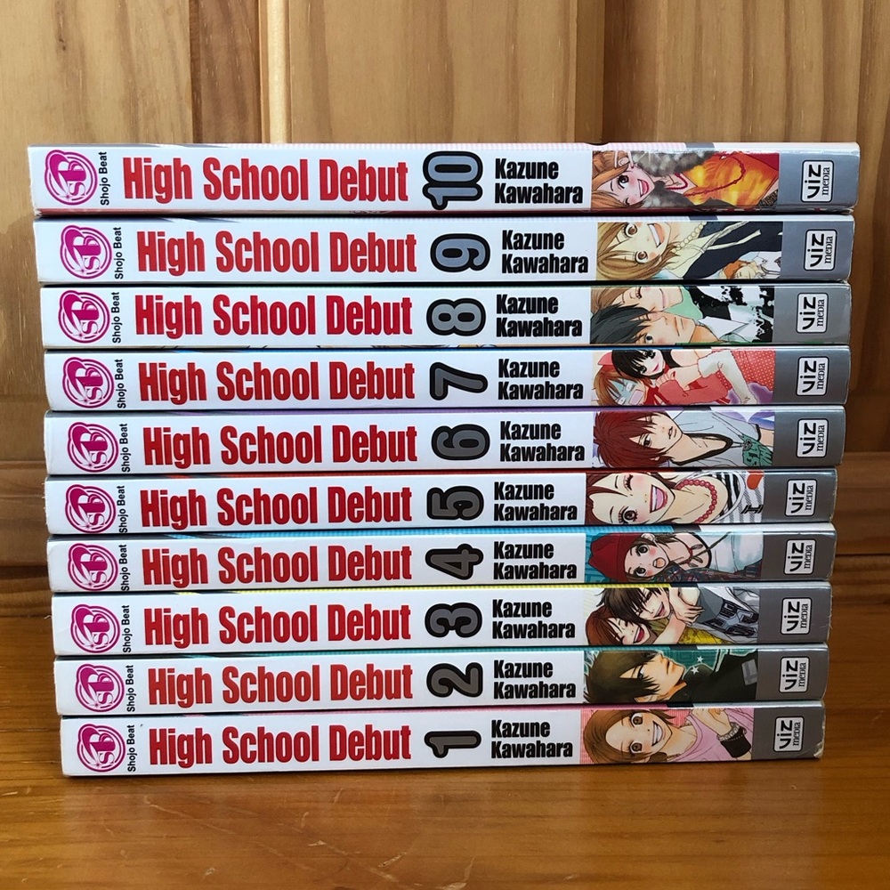 High School Debut Manga Volume 1-10 Kazune Kawahara Shojo Beat Romance Teen